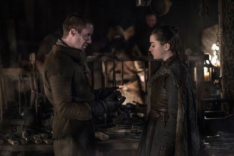 New story in Entertainment from Time: How Aryas Mysterious Request for Gendry Could Play a Pivotal Role in the Upcoming War Arya Stark And Gendry, Game Of Thrones Photos, Joe Dempsie, Game Of Thrones Arya, Game Of Thrones Facts, Game Of Thrones Quotes, Game Of Thrones Funny, Lena Headey, Got Memes