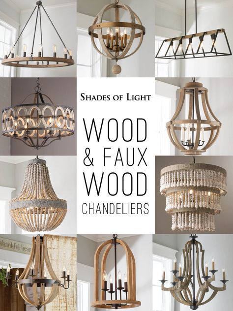 Wood And Crystal Chandelier, Wood Chandeliers, Large Foyer Lighting Fixtures, Large Dining Room Light, Lake House Chandelier, Entry Way Chandelier Ideas, Mediterranean Light Fixtures, Wood Chandelier Dining Room, Mediterranean Chandelier