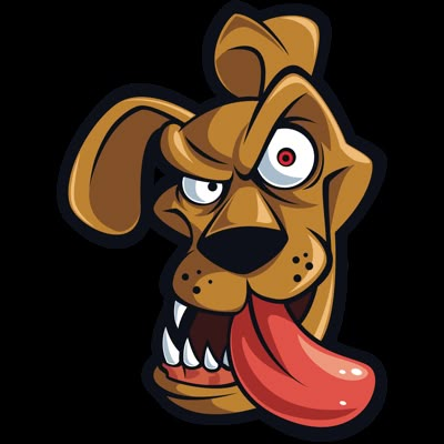 Mad Dog Eliquids Crazy Cartoon Characters, Angry Dog Drawing, Mad Dog Drawing, Aggressive Dog Drawing, Dog Graffiti, Dog Mascot Illustration, Creature Skateboards, Bob Marley Art, Bulldog Mascot