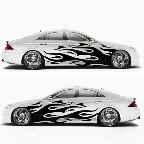 Car Skin, Flame Body, Low Budget House, Car Sticker Design, Sticker Product, Van Wrap, Vehicle Wrap, Car Wrapping, Car Vinyl