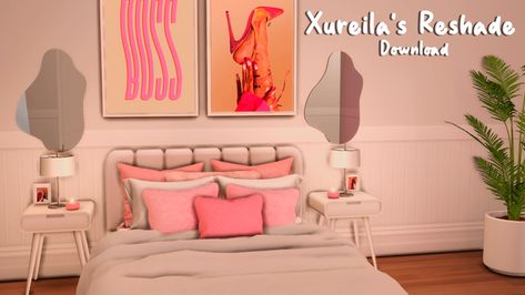 Xureila's Reshade Download 💗 (FINALLY) | Patreon Sims 4 Xureila, Sims 4 Bedroom Cc Folder, Xureila Sims 4 House, Bedroom Sims 4 Patreon, Sims 4 Bed Frames Cc Patreon, Bedding Sims 4 Cc, Sims 4 Teen Bedroom Ideas, Sims4 Bedroom Cc Patreon, Xureila Sims 4 Cc