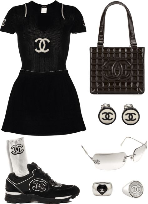 Coco Chanel Outfit Ideas, Channel Fashion Outfits, Chanel Outfit Ideas, Chanel Outfit Classy Chic, Chanel Outfits Women, Y2k Chanel, Chanel Fashion Outfits, Chanel Inspired Outfit, Channel Outfits