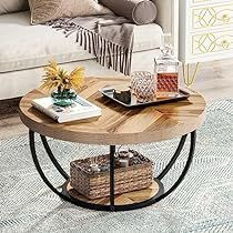 Sofa Table With Storage, Circle Coffee Tables, Modern Sofa Table, Round Coffee Table Modern, Style Salon, Floor Shelf, Round Wood Coffee Table, Round Sofa, Table Sofa