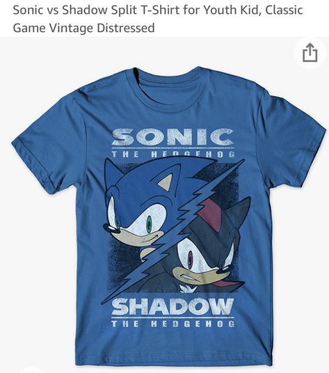 Sonic T Shirt, Classic Video, Classic Video Games, Tie Men, Sonic And Shadow, Shadow The Hedgehog, Classic Games, The Hedgehog, Mens Activewear