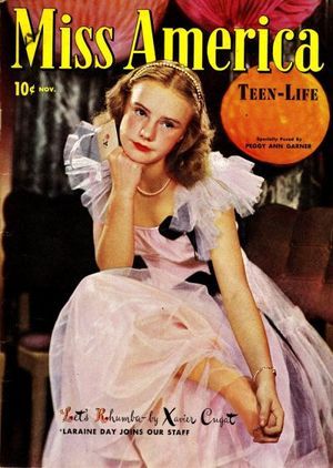 Miss America Magazine Vol 3 2 | Marvel Database | FANDOM powered by Wikia Peggy Ann Garner, Patsy Walker, Laraine Day, Tree Grows In Brooklyn, Marvel Database, Child Actresses, Miss America, Teen Life, Real Life Stories