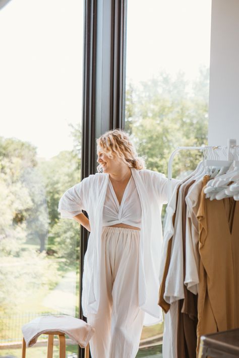 My Daily Uniform with Miranda Bennett - The Effortless Chic Capsule Style, Daily Uniform, Classic White Shirt, Style Advice, Role Model, Silk Charmeuse, Effortless Chic, White Shirts, Chronic Illness