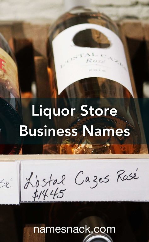 Alcohol Business Ideas, Liquor Store Names Ideas, Store Names Ideas, Alcohol Shop, Shop Name Ideas, Wine Names, Free Logos, Create Name, Liquor Shop