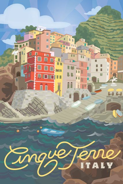 Chris Vendrick Posters Decor, Italian Travel, Italy Poster, Hal Decor, Travel Postcard, Retro Travel Poster, Picture Collage Wall, 수채화 그림, Travel Illustration