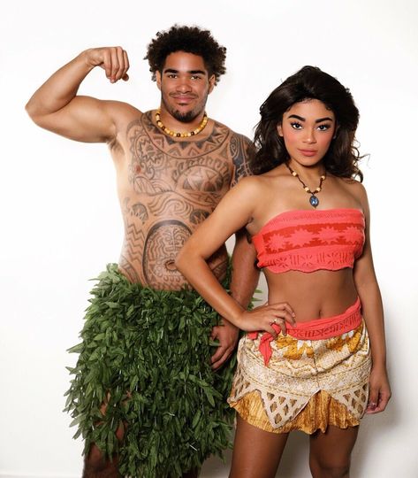 Moana Halloween, Couples Costumes For Halloween, Moana Halloween Costume, Moana Cosplay, Diy Couples Costumes, Tarzan And Jane, Costumes For Halloween, Diy Halloween Costumes For Women, Couples Halloween Outfits