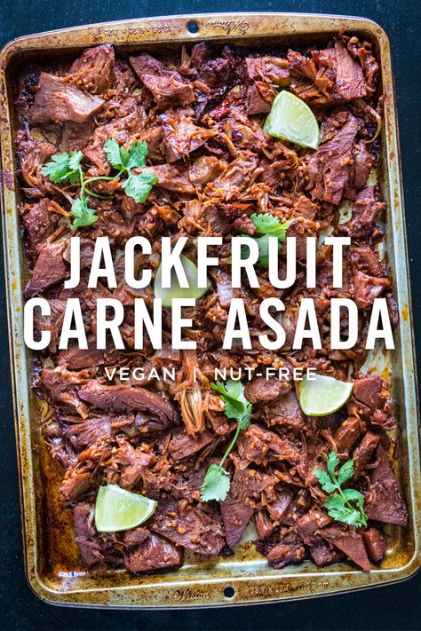 Vegan Jackfruit, Jackfruit Recipes, Easy Vegan Recipes, Vegan Mexican Recipes, Social Media Strategist, Vegan Main Dishes, Tasty Vegetarian Recipes, Carne Asada, Veg Recipes