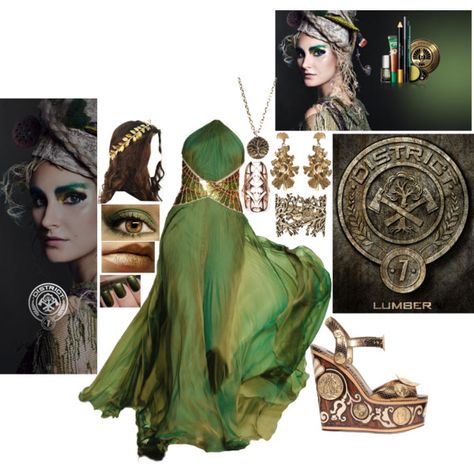 This is the Parade outfit for Chloe (District 7). She loved her outfit. And so did the crowd at the Tribute Parade. Avengers Loki, Green Ball Gown, Green Evening Gowns, Roberto Cavalli Dress, Long Green Dress, Green Evening Dress, Fandom Fashion, Dresses Green, Green Gown