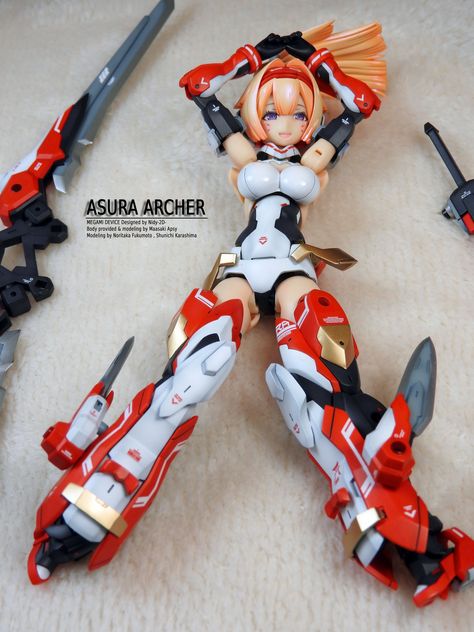 Megami Device, Anime Figurine, Bjd Dolls Girls, 3d Figures, Gundam Custom Build, Frame Arms Girl, Anime Toys, Frame Arms, Mecha Anime