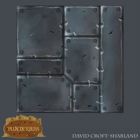 Hand painted metal texture | David Croft-Sharland Hand Painted Textures, Metal Tile, Concept Art Drawing, Metal Texture, Painted Metal, Western Art, Tile Art, Texture Painting, Metallic Paint