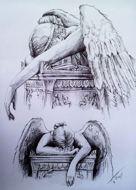 Angel Statues Drawing, Gothic Art Drawing, Realistic Angel, Romantic Drawing Ideas, Istoria Artei, Angel Drawing, Sketchbook Inspo, Disegni Artistici, Arte Sketchbook