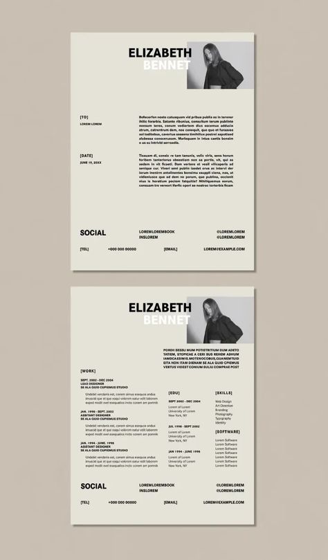 Modern Resume & Cover Letter Template: Stand Out with a Professional Design Modern Resume Design, Resume Cover Letter Template, Cover Letter Design, Resume And Cover Letter, Resume Cover Letter, Cv Design, Graphic Design Resume, Modern Resume, Application Design