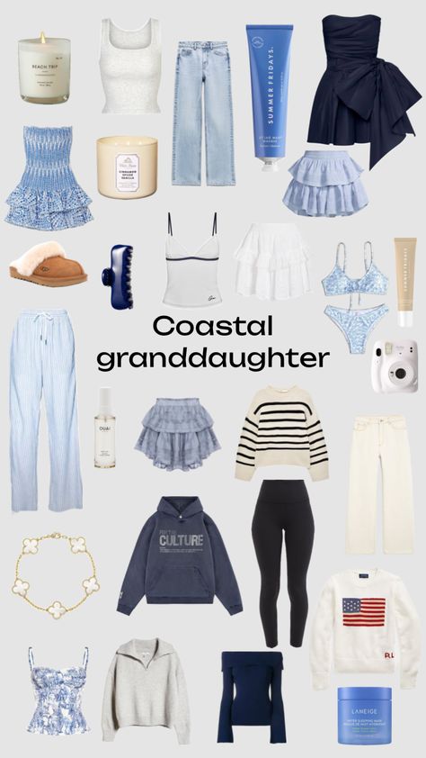 🪩 ✩‧₊˚🐋𓍯 Coastal granddaughter 🫧*ੈ🌊🐚 #coasta l#coastalgrandaughter #navyblueaesthetic #cleangirlaesthetic Granddaughter Coastal, Ocean Outfits, Preppy Inspiration, Simple Wardrobe, Coastal Granddaughter, Outfit Inspo Casual, Aesthetic Fits, Europe Fashion, Stockholm Fashion