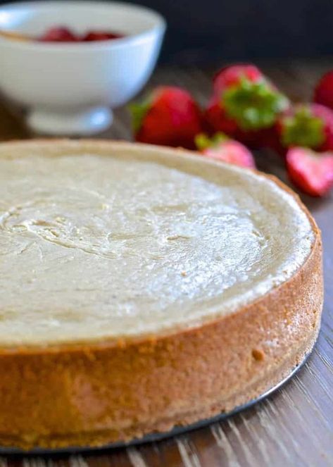 Vegan New York, Vegan Cheesecake Recipe, Baked Cheesecake, Vegan Pie, Vegan Cake Recipes, Vegan Cheesecake, Easy Cheesecake Recipes, Gateaux Cake, New York Cheesecake