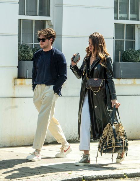 Niall Horan And Girlfriend, Niall And Amelia, Niall Horan Girlfriend, Amelia Woolley, Niall Horan Outfits, Chest Hair, With Girlfriend, Designer Shoe, Irish Princess