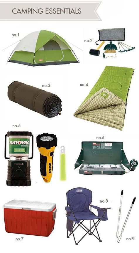 Camping Essentials: Camping Gear Checklist, Camping Diy, Camping Must Haves, Camping List, Camping Organization, Camping Checklist, Diy Camping, Camping Supplies, Camping Backpack