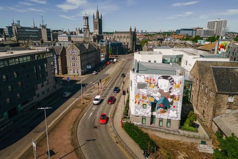 See the Incredible New Murals for Nuart Aberdeen 2024 Ancient Library, 2024 Photo, Intangible Cultural Heritage, Celtic Goddess, University College London, Colorful Murals, Digital Archives, Art Historian, Italian Artist