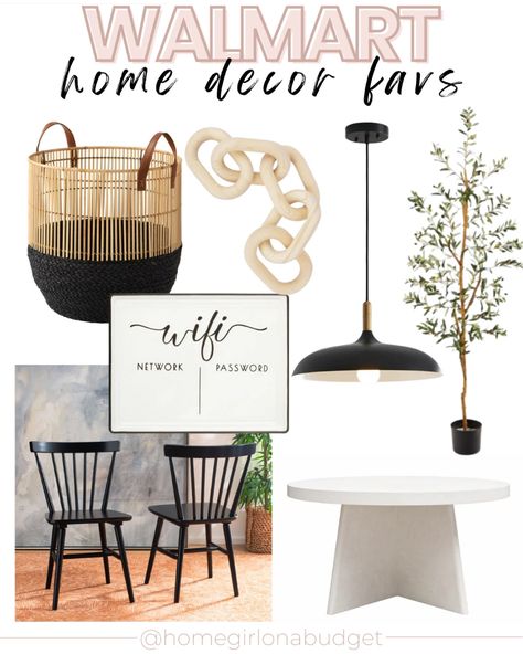 Walmart Home Decor, Design My Kitchen, Walmart Home, Cheap Storage, Black Dining Chairs, Walmart Finds, All White Kitchen, Zellige Tile, Chic Bathrooms