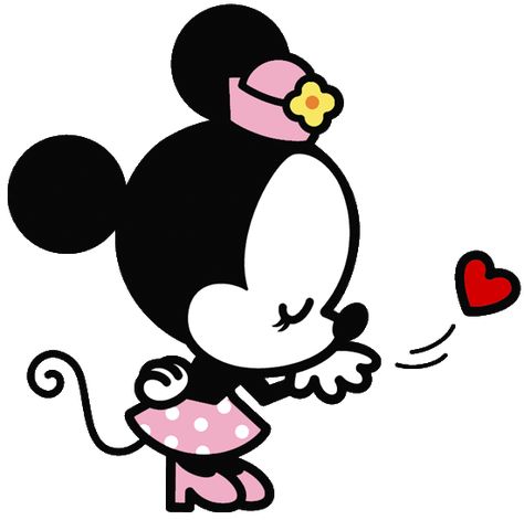 Disney Cuties Minnie Mouse #illustration #disney #cutie #minniemouse Disney Clip Art, Disney Crochet Patterns, Disney Cuties, Mouse Drawing, Cute Winnie The Pooh, Disney And Pixar, Crochet Dolls Free Patterns, Love Machine, Baby Minnie