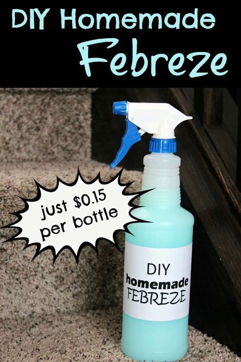 that Diy Febreze, Homemade Febreze, Toilet Bowl Cleaner, Homemade Cleaning Products, Safe Cleaning Products, Household Cleaning Tips, Diy Cleaners, Cleaning Recipes, Cleaners Homemade