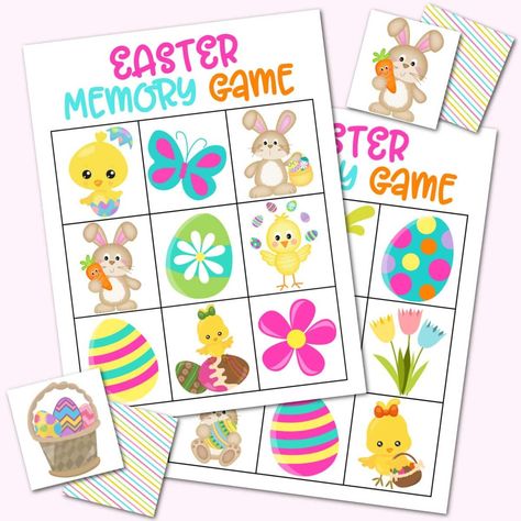 Free Printable Easter Matching Game for Kids Kids Easter Games, Fun Easter Games, Easter Bingo, Bingo Games For Kids, Easter Games For Kids, Kids Printables, Easter Printable, Easter Games, Easter Printables Free