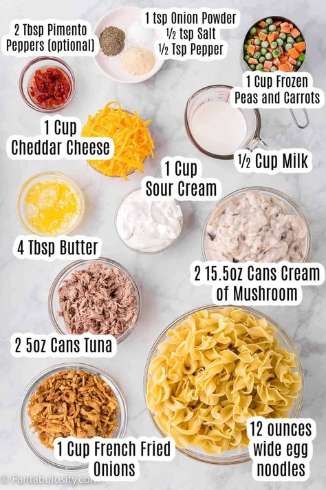 Cream Of Mushroom Tuna Casserole, Hamburger Helper Tuna Casserole, Tuna Casserole With Cream Of Mushroom, Tuna Casserole Recipes Easy, Crockpot Tuna Noodle Casserole, Tuna Helper Recipe, Baked Tuna Casserole, Cream Of Mushroom Recipes, Tuna Ideas