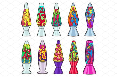 Lava Lamp Experiment, Lamp Tattoo, Lava Lamps, Shrinky Dink, Retro Background, Desert Art, Retro Lamp, Feminine Art, Elementary Art Projects