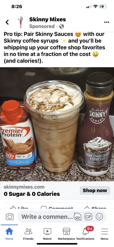 Frozen Protein Shake, Proffee Protein Coffee Recipes, Premier Protein Coffee Recipes, Premier Protein Coffee, Protein Coffee Recipes, High Protein Shake Recipes, Watertok Recipes, Instant Coffee Recipes, Protein Drink Recipes