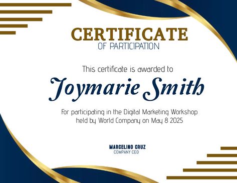 Certificate Of Participation Award Flyer (us Certificate Of Participation Design, Certificate Of Participation, Participation Award, Linkedin Background Image, Linkedin Background, Kindle Book Cover, Concept Map, Campaign Posters, Blog Header