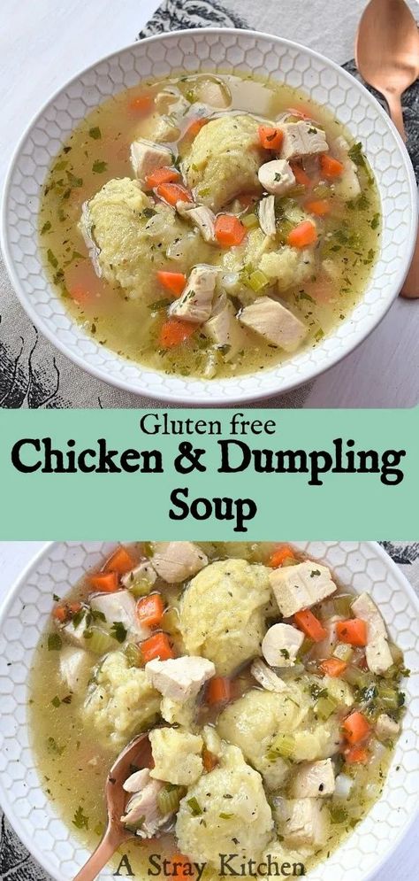 Gluten Free Chicken And Dumplings Recipe, Gluten Free Chicken And Dumplings, Dumplings Dinner, Gluten Free Dumplings, Chicken Dumpling, Chicken Dumpling Soup, Chicken And Dumplings Recipe, Dumpling Soup, Soup Chicken