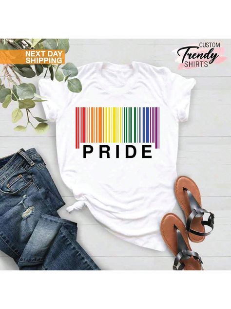 Pride Rainbow Shirt, LGBTQ Shirt, Pride Month Gift, Pride Gift Shirt for Men and Women, LGBTQ Ally Shirt, Gay Lesbian Bisexual Gift Shirt streetwear Casual homme Stylish Versatile Breathable Unisex Soft Stretched Summer graphic For Women Slightly Print Round Neck Short Sleeve Top For Everyday Wear100% Cotton Pride Rainbow Shirt, LGBTQ Shirt, Pride Month Gift, Pride Gift Shirt For Men And Women, LGBTQ Ally Shirt, Gay Lesbian Bisexual Gift Shirt Streetwear Casual Homme Stylish Versatile Breathable Unisex Soft Stretched Summer Graphic For Women Slightly Print Round Neck Short Sleeve Top For Everyday Wear White Casual  Short Sleeve Knitted Fabric Cartoon,Letter,Striped  Medium Stretch Summer Women Clothing, size features are:Bust: ,Length: ,Sleeve Length: Dog Event, Ally Shirt, Rainbow Tshirt, Lgbtq Ally, Lgbt Quotes, Gay Shirts, Slogan Tees, Gay Pride Shirts, Equality Shirt