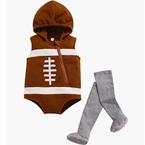 Amazon Halloween- Football Costume - Tried On Didnt Use. New In Original Package 6/12 Months Toddler Football Costume, Baby Football Costume, Girls Football Outfit, Football Player Costume, Football Costume, Baby Boy Football, Toddler Football, Baby Football, Football Clothes