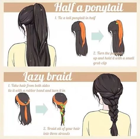 Pretty Braid Tutorial, How To Do A Cute Braid, Cute Things To Do With Your Hair, Cute Ways To Braid Your Hair, Headset Hairstyles, Hair Styles Tutorials Easy, Boyish Hairstyles For Long Hair, Hair Styles For Long Hair Tutorials, How To Do Your Own Hair