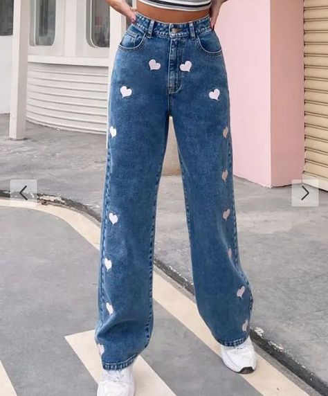 Woman Pants, Patterned Jeans, Button Fly Jeans, Womens Clothing Stores, Denim Trousers, Mode Inspiration, Basic Style, Denim Pant, Pants Trousers