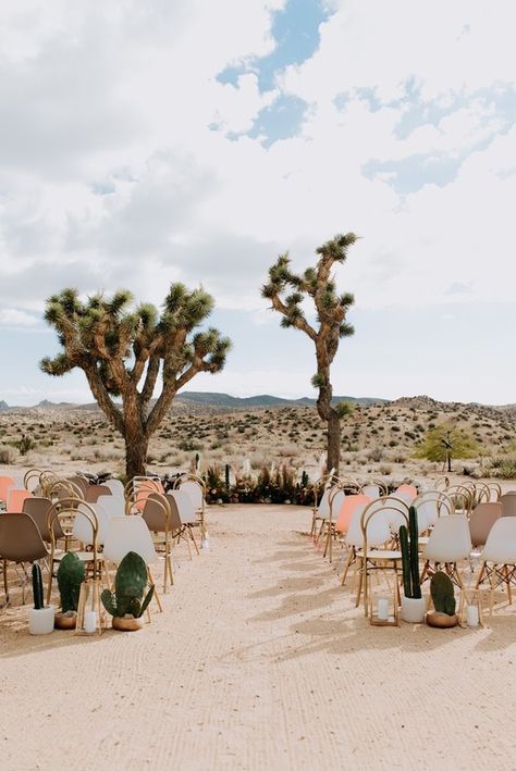 Colorful boho wedding reception in Joshua Tree Tree Wedding Reception, Salvation Mountain, Reception Bride, Desert Chic, Joshua Tree Wedding, Beach Wedding Decorations, Ceremony Inspiration, Space Wedding, Wedding Boho