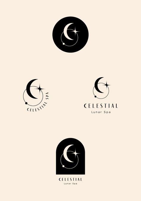 Typographie Logo, Mystic Logo, Jewelry Logo Design, Boutique Logo Design, Inspiration Logo Design, Logo Sketches, Yoga Logo, Moon Logo, Unique Logo Design