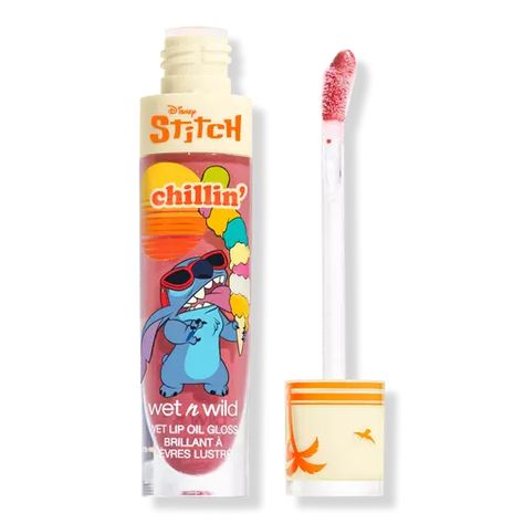 Stitches Makeup, Oil Lip Gloss, Lip Oil Gloss, Lilo And Stitch Characters, Lilo And Stitch Merchandise, Wet Lips, Lilo And Stitch Quotes, Wet N Wild Makeup, Tinted Lip Gloss