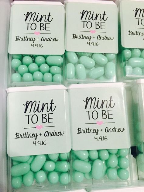 Personalized stickers on Tic Tacs for wedding favors  #wedding #weddings #weddingideas #hmp #himisspuff Idee Babyshower, Wedding Favors And Gifts, Rustic Wedding Decorations, Mint To Be, Wedding Favors Cheap, Favors Diy, Diy Wedding Favors, Unique Wedding Favors, Wedding Gift Favors