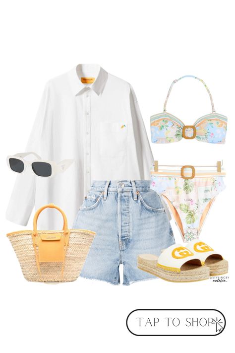 Almafi Coast Outfits, Amalfi Outfits, Amalfi Coast Beach, Amalfi Coast Outfits, Vibe Outfits, White Beach Shirt, Amalfi Coast Beaches, Coast Outfit, Summer Vacation Style