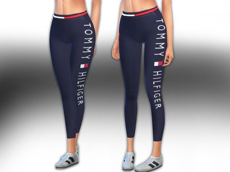 Saliwa's Tommy Fitness Originals Sims 4 Cc Tsr, Sims 4 Tsr, Sims Packs, High Waist Sports Leggings, Crop Top And Leggings, Sims4 Clothes, Sims 4 Cc Packs, Black And White Shorts, Best Sims