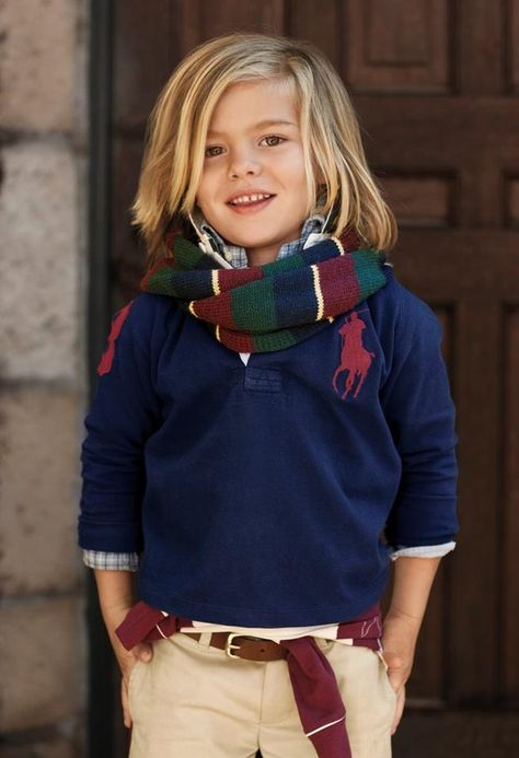 Ralph Lauren ::: Kid's Fashion Boy Haircuts Long, Baby Boy Haircuts, Baby Boy Hairstyles, Baby Mode, Boys Long Hairstyles, Ralph Lauren Kids, Boys Haircuts, Stylish Kids, Boy Hairstyles