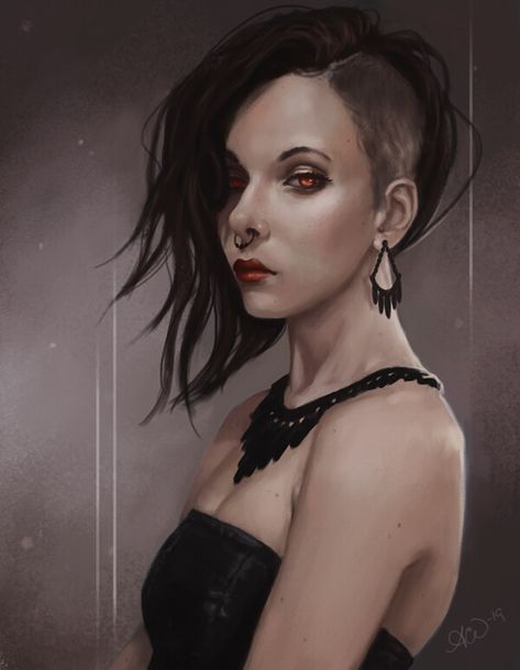 ArtStation - Vampire the Masquerade - Anita Wainwright, Amy Wilkins Nosferatu Vampire The Masquerade, Toreador Vampire, Riddick Art, Vampire The Requiem, Modern Vampires, Vampire The Masquerade, Vampire Masquerade, Female Vampire, Midnight Snack