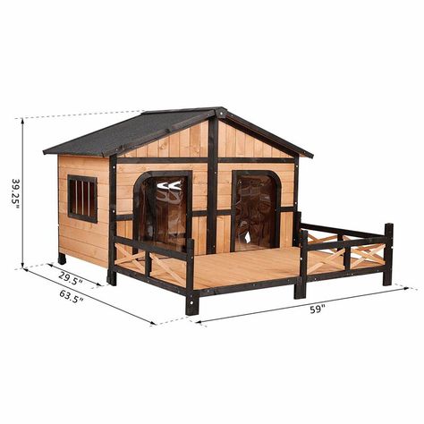 Livestock Pens, Permanent Tent, Log Cabin Dog House, Log Cabin House, Log Cabin Style, Dog Backyard, Dogs Ideas, Insulated Dog House, Wood Dog House