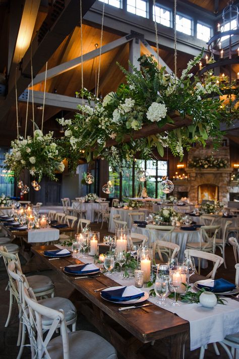 Old Edwards Inn, Highland Wedding, Farm Tables, Wedding Decor Elegant, Halloween Wedding, Greenery Wedding, Rustic Wedding Decor, Wedding Reception Decorations, Mountain Wedding