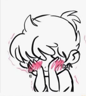 Happy, unsure, embarrassed, blushing, shy, head in hands, hiding face Blushing Anime, Blushing Face, Face Drawing Reference, Hiding Face, Hand Drawing Reference, Creative Drawing Prompts, Figure Sketching, Chibi Drawings, Art Prompts