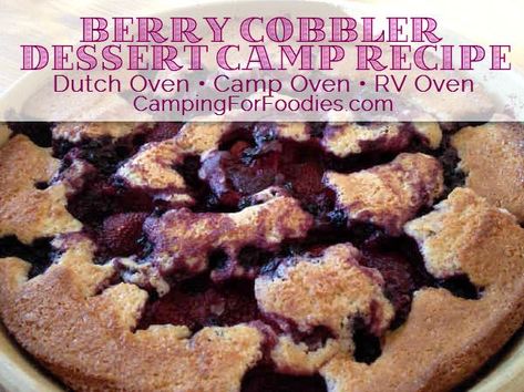 Rv Oven, Dutch Oven Desserts, Dutch Oven Recipes Cast Iron, Camping Dessert Recipes, Dutch Oven Camping Recipes, Camp Oven, Camp Recipes, Campfire Desserts, Dutch Oven Camping