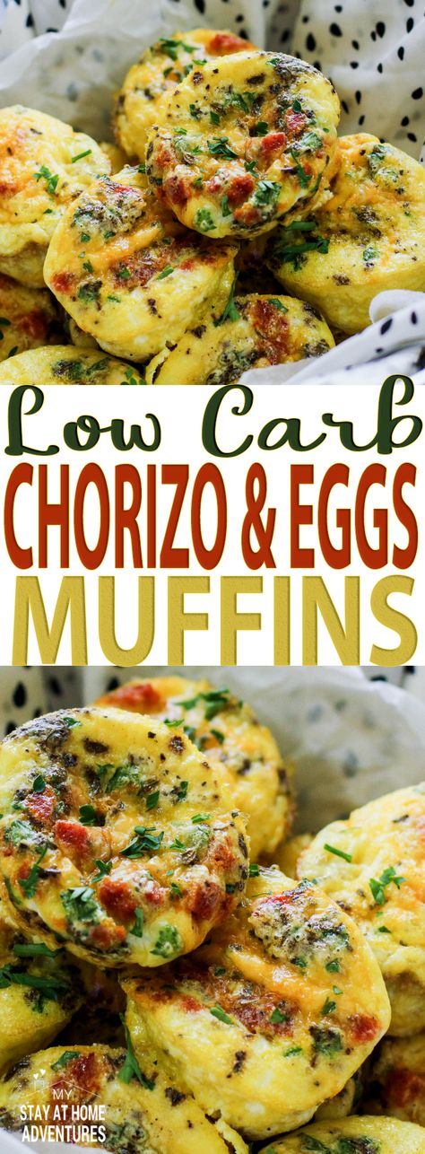 Eggs Muffins, Keto Egg Muffins, Chorizo Recipe, Chorizo And Eggs, Desayuno Keto, Muffins Easy, Chorizo Recipes, Healthy Breakfast Muffins, Egg Muffin